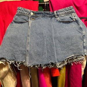 Zara Blue Denim Skort